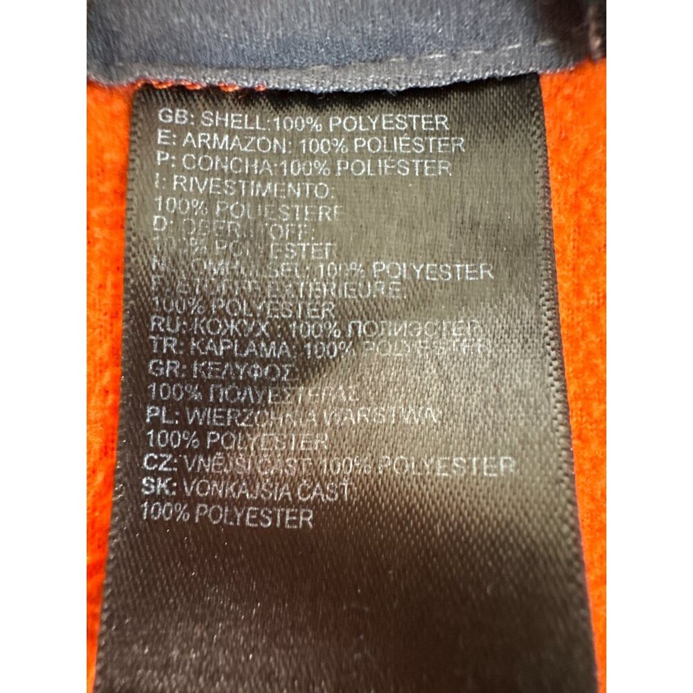 The North Face Half-Zip Fleece Jacket Mens L/G Orange Polyester Light Bright - Picture 5 of 14